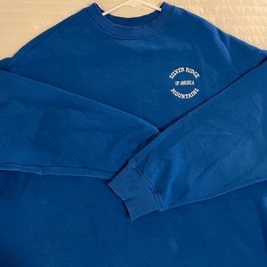 Silver Ridge of America Mountains Crewneck Oversized